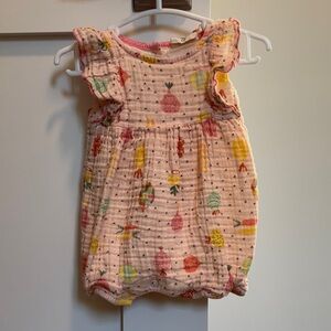Pink Patterned Kids Bodysuit